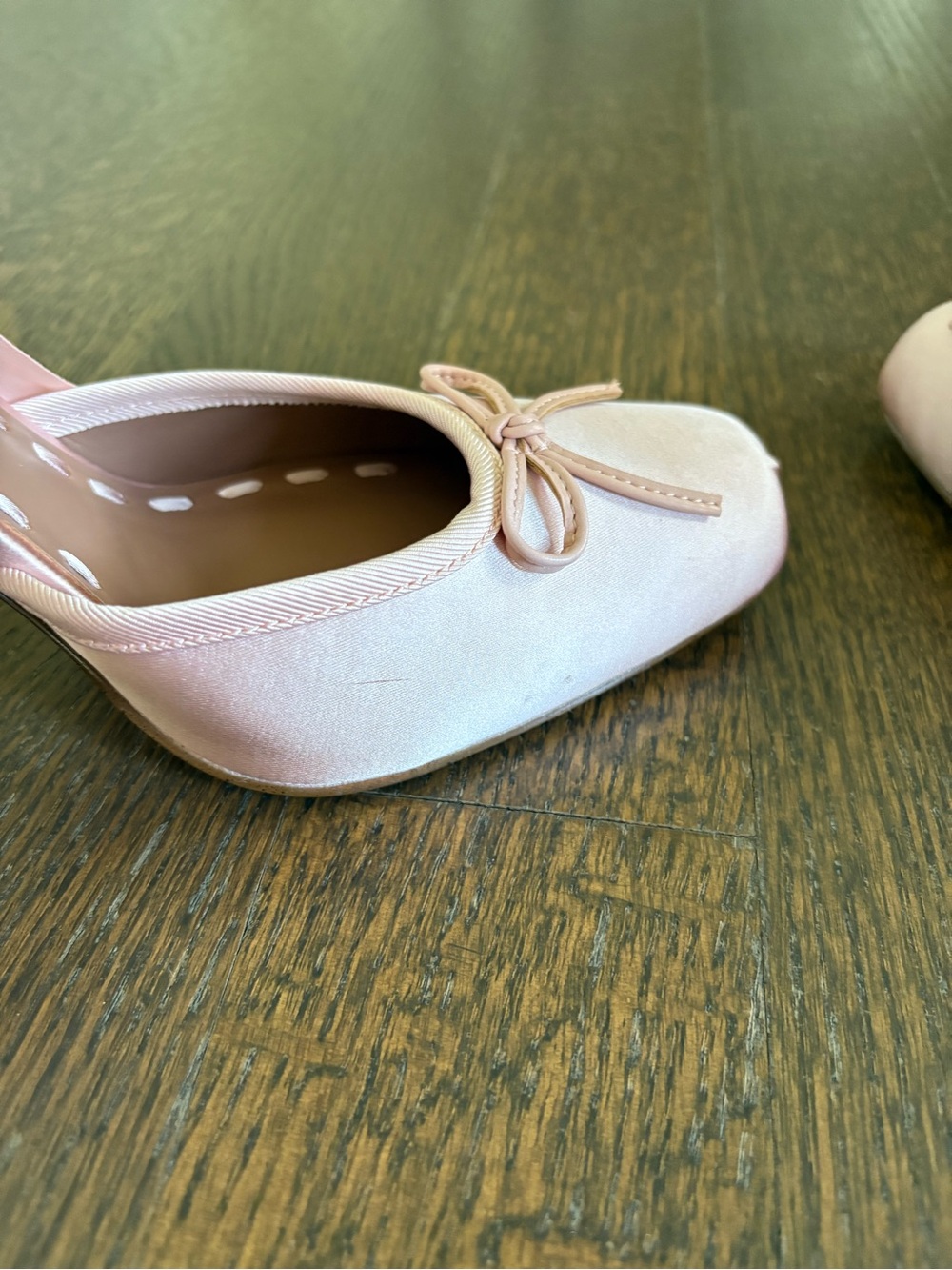 Steve Madden Women’s Ballet Tie-Up Pumps in Blush Pink - Picture 6 of 8